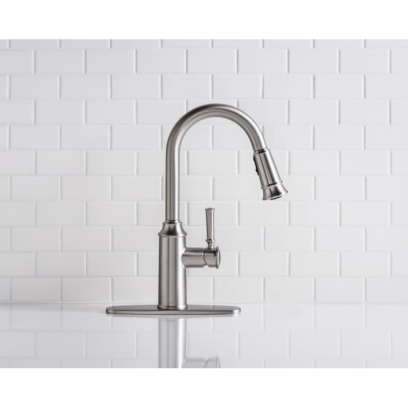 Moen Glenshire Pull Down Single Handle Kitchen Faucet with Soap